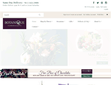 Tablet Screenshot of flowersbytina.com.au